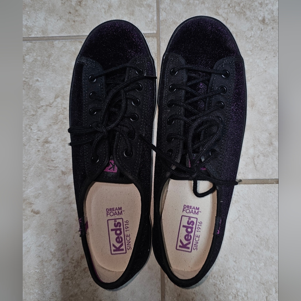 Keds Black and Cream Sneakers